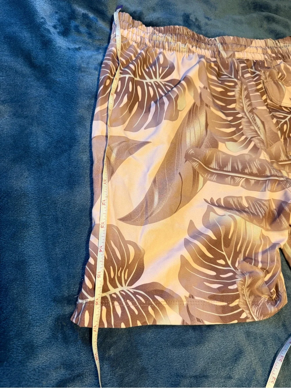 Men’s Small Hurley Pink Monstera Swim Trunks - Great Condition